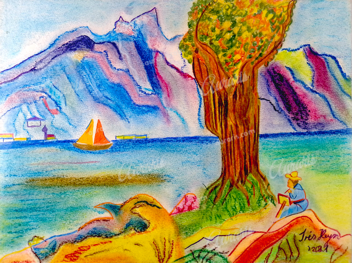 Idyll by the Mountain Lake