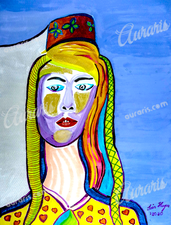 Icon in Traditional Dress